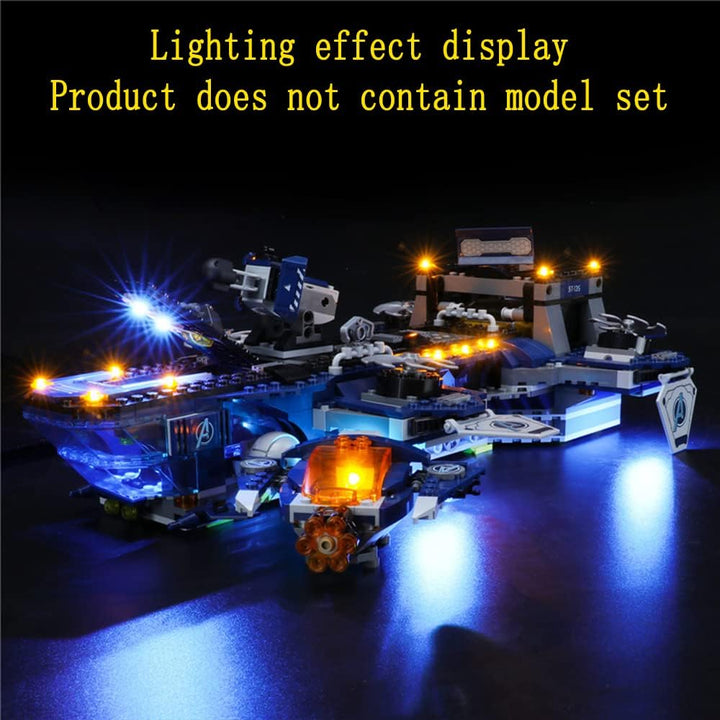 GEAMENT LED Licht-Set Kompatibel mit Lego Avengers Helicarer - Beleuchtungsset für 76153 Baumodell (