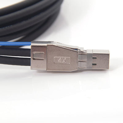 10Gtek® 12G External Mini SAS HD SFF-8644 zu SFF-8644 Kabel, 0.5-Meter(1.65-ft) 0.5m SFF-8644 zu SFF