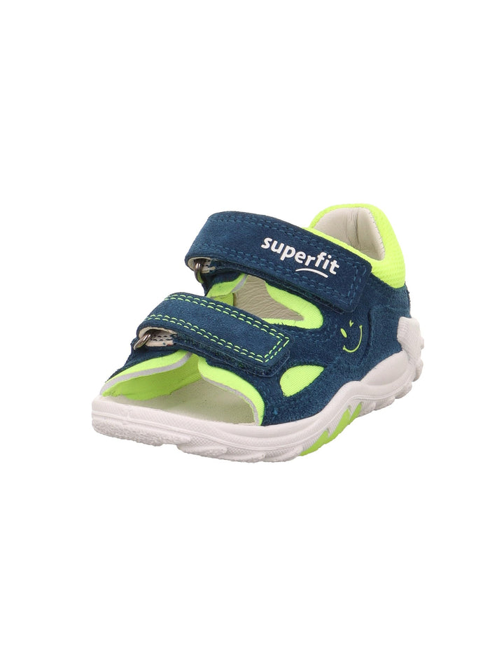 Superfit Jungen Flow 1-000034 Sandale 19 EU Blau Gelb 8030, 19 EU Blau Gelb 8030