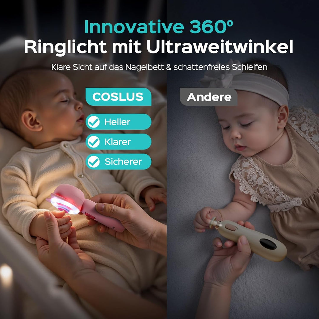 COSLUS Baby Nagelfeile Elektrisch