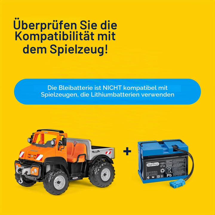 Peg Perego KB0036 - Batterie, 12 V 12 V, 12 Ah 12 V, 12 Ah