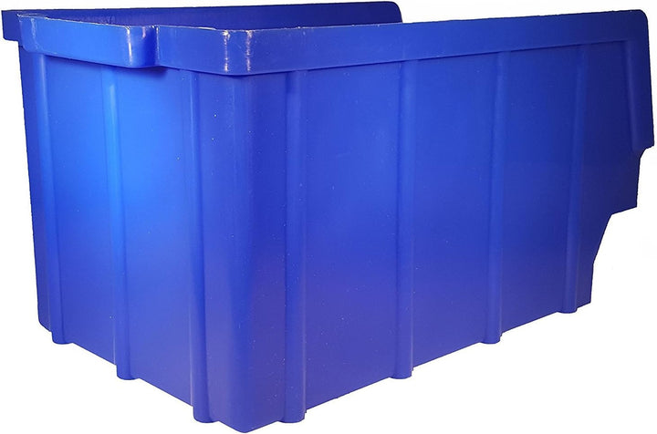 50 Stapelboxen Blau Gr.3 | aus hochwertigem Kunststoff | mit Schildcheneinschub | Lagerkisten | Schr