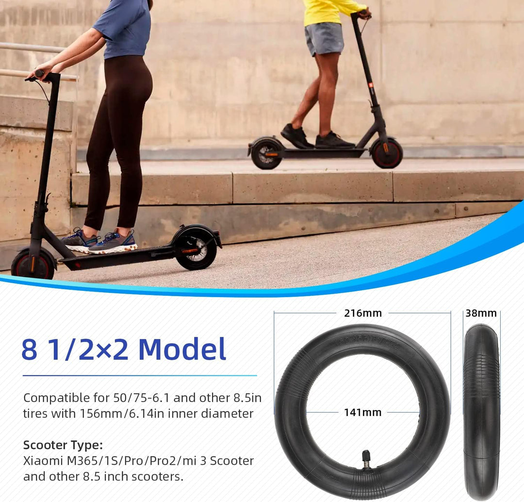 ulip 8,5 Zoll 8 1/2 x 2 verdickter Ersatzschlauch vorne und hinten 50/75-6.1 für Gotrax GXL Hiboy S2