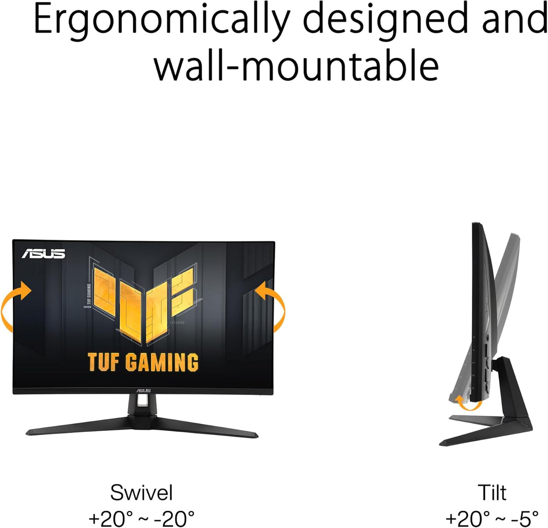 ASUS TUF Gaming VG27AQ3A - 27 Zoll WQHD Monitor - 180 Hz, 1ms GtG, G-Sync, FreeSync, , ELMB, GameFas