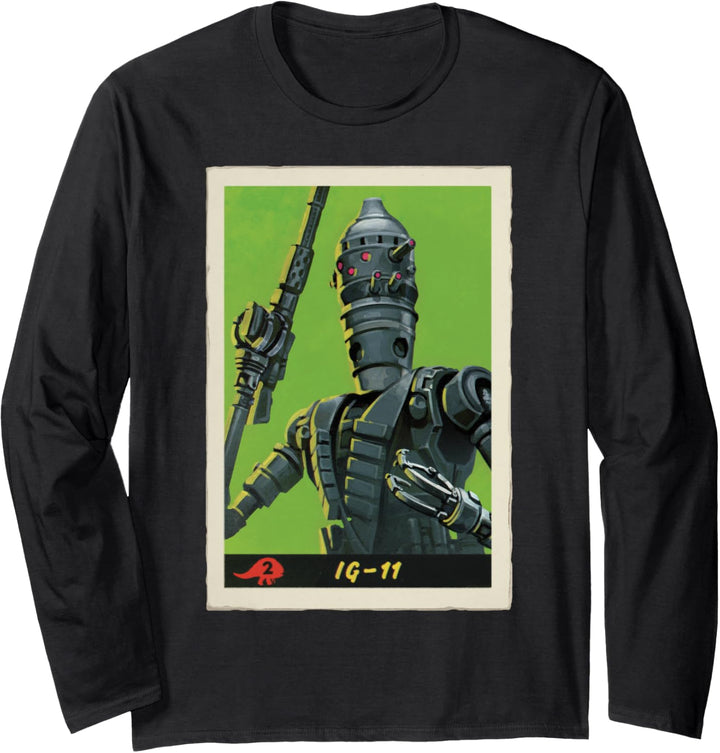 Star Wars The Mandalorian IG-11 Poster Langarmshirt