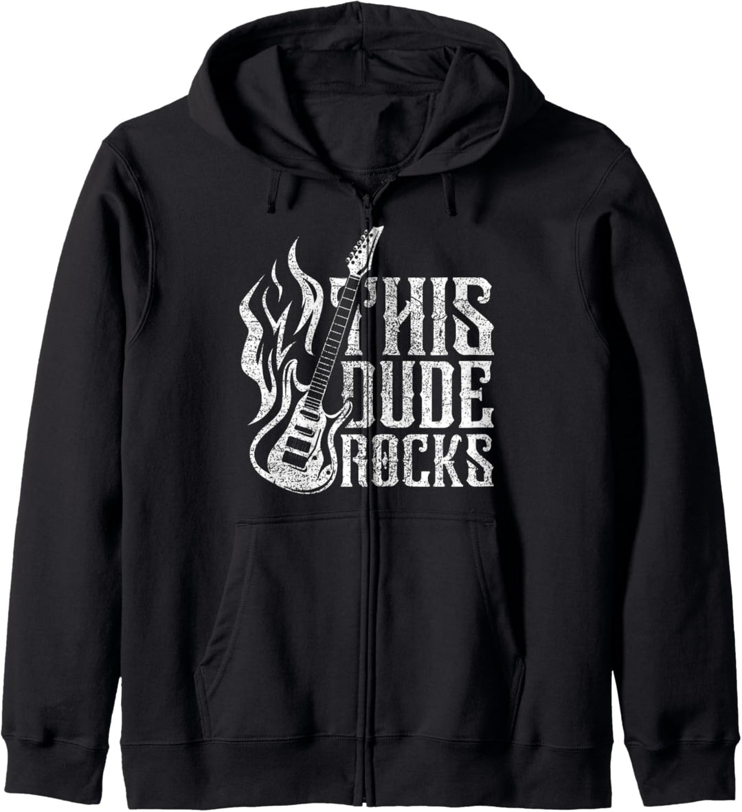 This Dude Rocks Musik Rock N Roll Rockmusik Kapuzenjacke