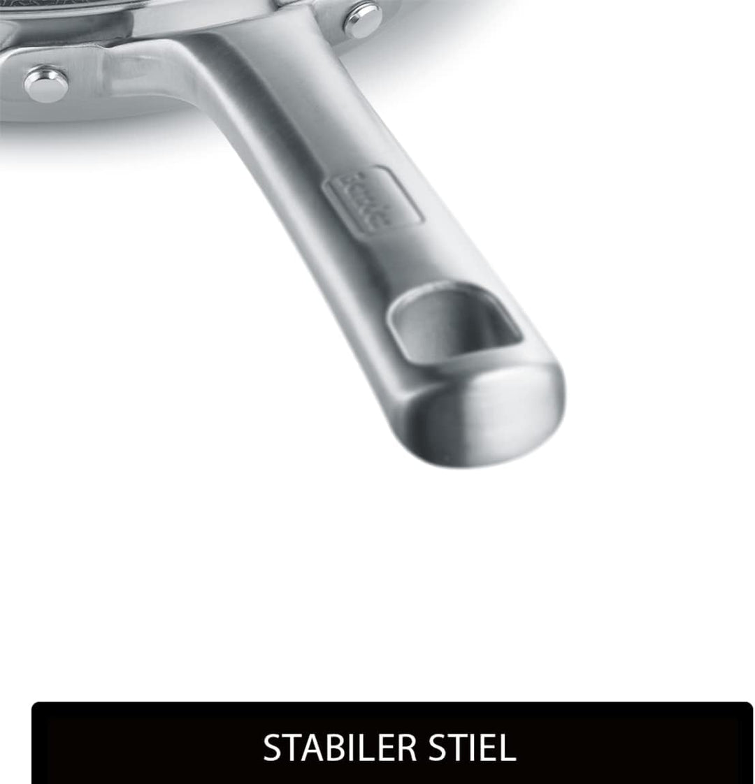 Berndes Topf Tricion Resist 16 cm, Stieltopf mit Deckel 1,8 l Volumen, für alle Herdarten inkl. Indu