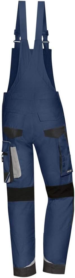 PKA Latzhose FLEXUOLUTION Arbeitslatzhose Baustelle BAU, 42 Dunkelblau/Grau/Anthrazit