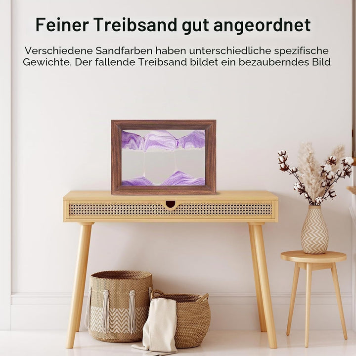 AzureLeap Sandbilder zum Drehen 3D Sandscape die Sandkunst in Tiefsee Fliessende Sandmalerei Sandbil