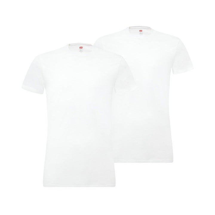 Levi's T-Shirt Tee-Shirt Herren 2er Pack S Weiss, S Weiß