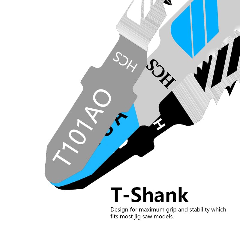 60tlg Stichsägeblätter Set T-Schaft Stichsägen Zubehör für Holz Metall Kunststoff PVC Stichsägeblatt