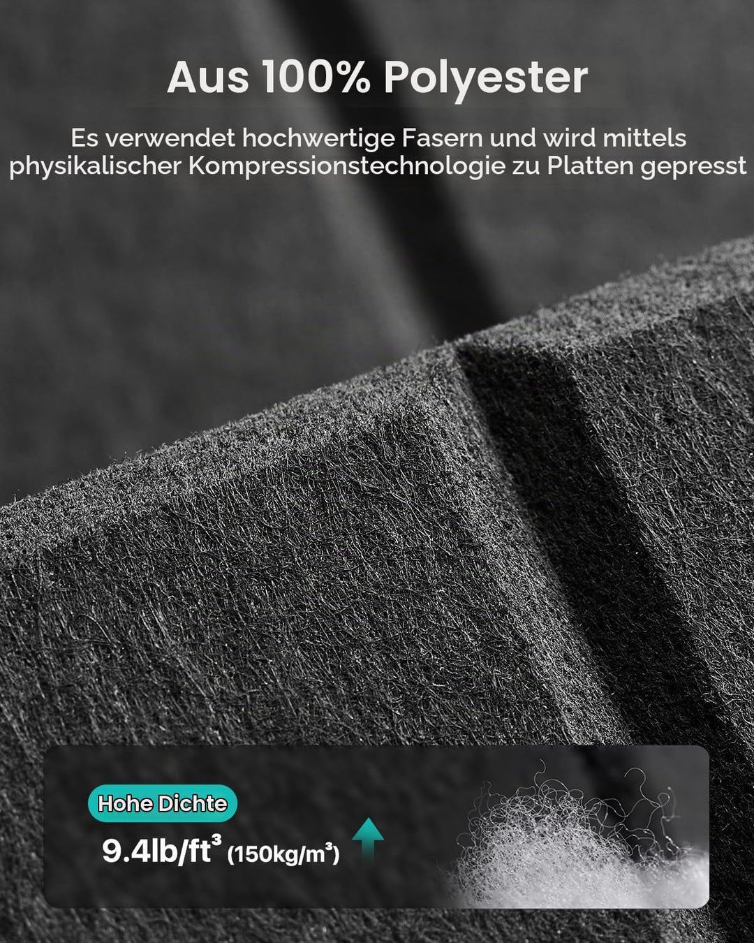 Soundsbay 18 Stück Akustikpaneele Selbstklebend, Akustikplatten aus Polyester zur Schalldämmung, 30×