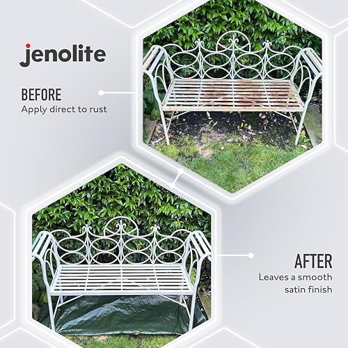JENOLITE Directorust Seidenmatte/Satin Sprühfarbe | Enteneiblau | 3x400ml | Direkt-zu-Rost-Sprühfarb
