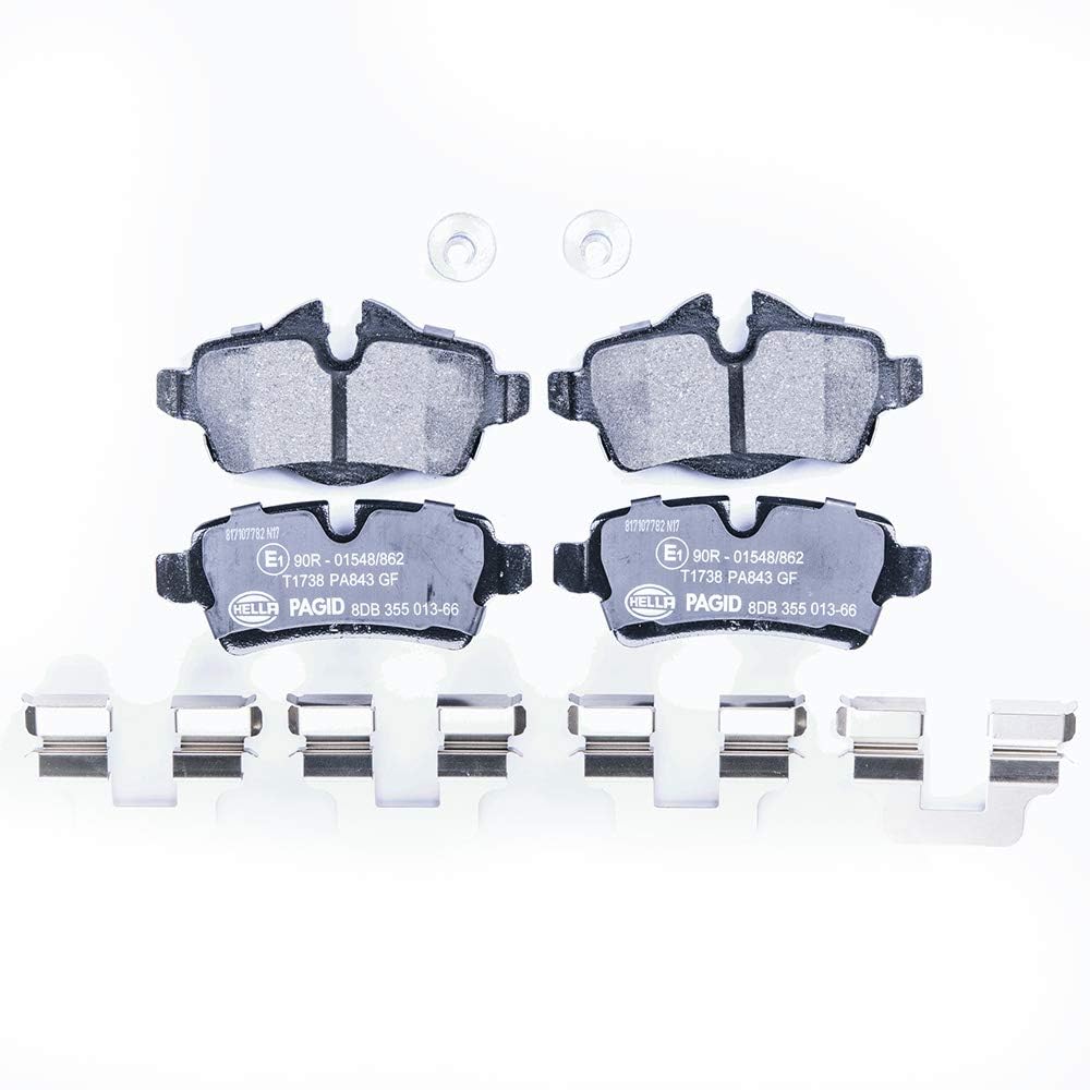 HELLA PAGID 8DB 355 013-661 Bremsbelagsatz - T1738 - Dicke/Stärke: 17mm - Bremssystem: Lucas - für V