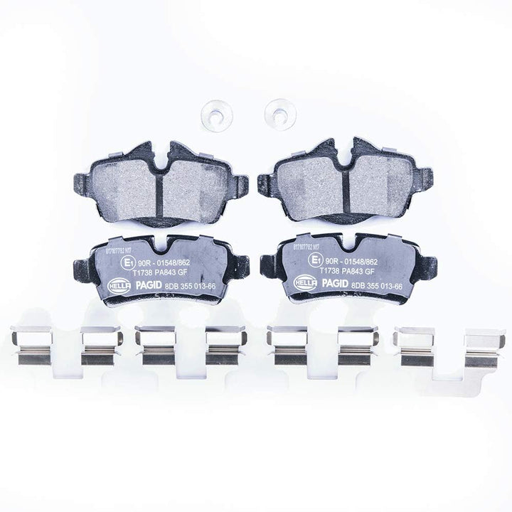 HELLA PAGID 8DB 355 013-661 Bremsbelagsatz - T1738 - Dicke/Stärke: 17mm - Bremssystem: Lucas - für V