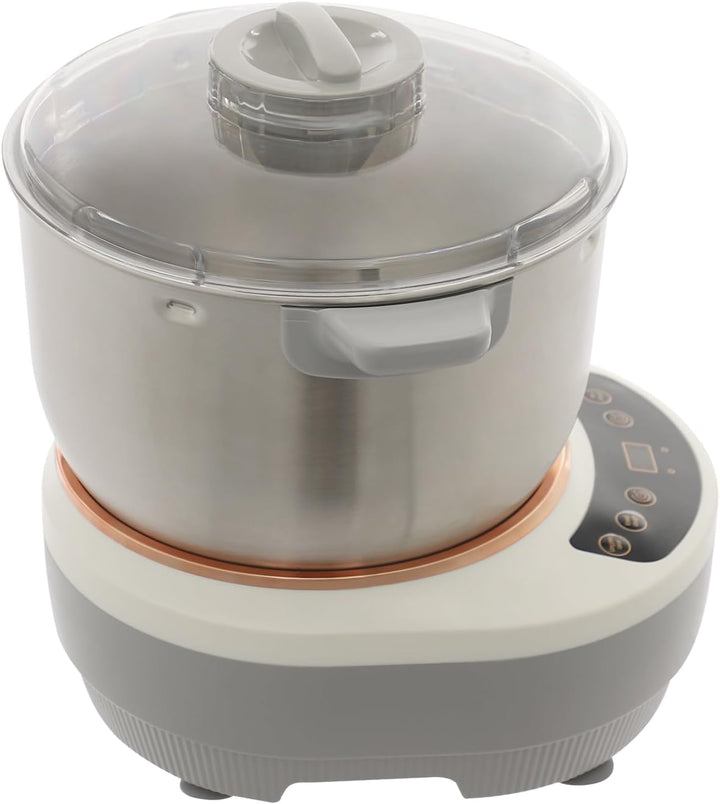 Teigknetmaschine, 250W Teigknetmaschine mit Gärfunktion, 7L Vollautomatische Teigmaschine, Automatis