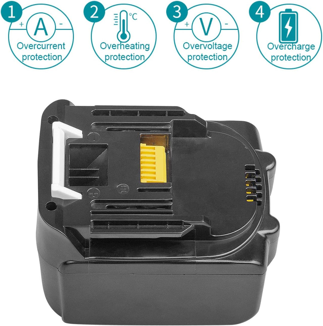 LabTEC BL1430 Lithium Akku 14.4V 6000mAh Ersatz für Makita BL1440 BL1440B BL1450 BL1415 194066-1 194