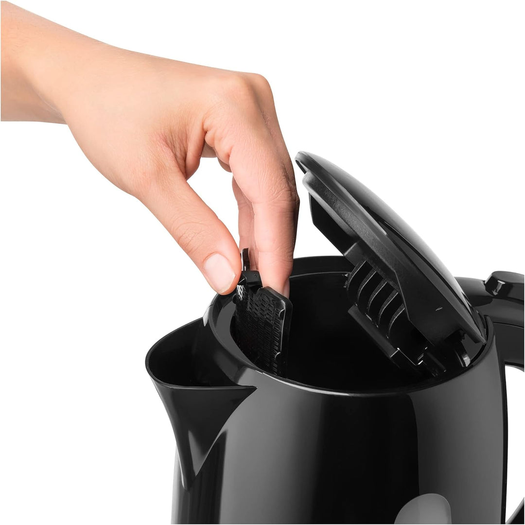 SENCOR SWK 1749BK Wasserkocher, 2200 Watt, Volumen 1,7 L, Schwarz, Schwarz