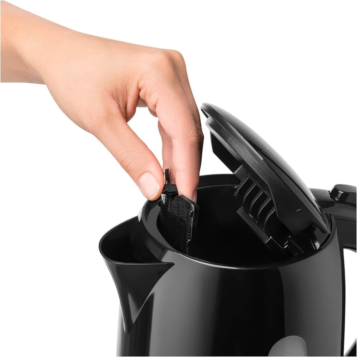 SENCOR SWK 1749BK Wasserkocher, 2200 Watt, Volumen 1,7 L, Schwarz, Schwarz