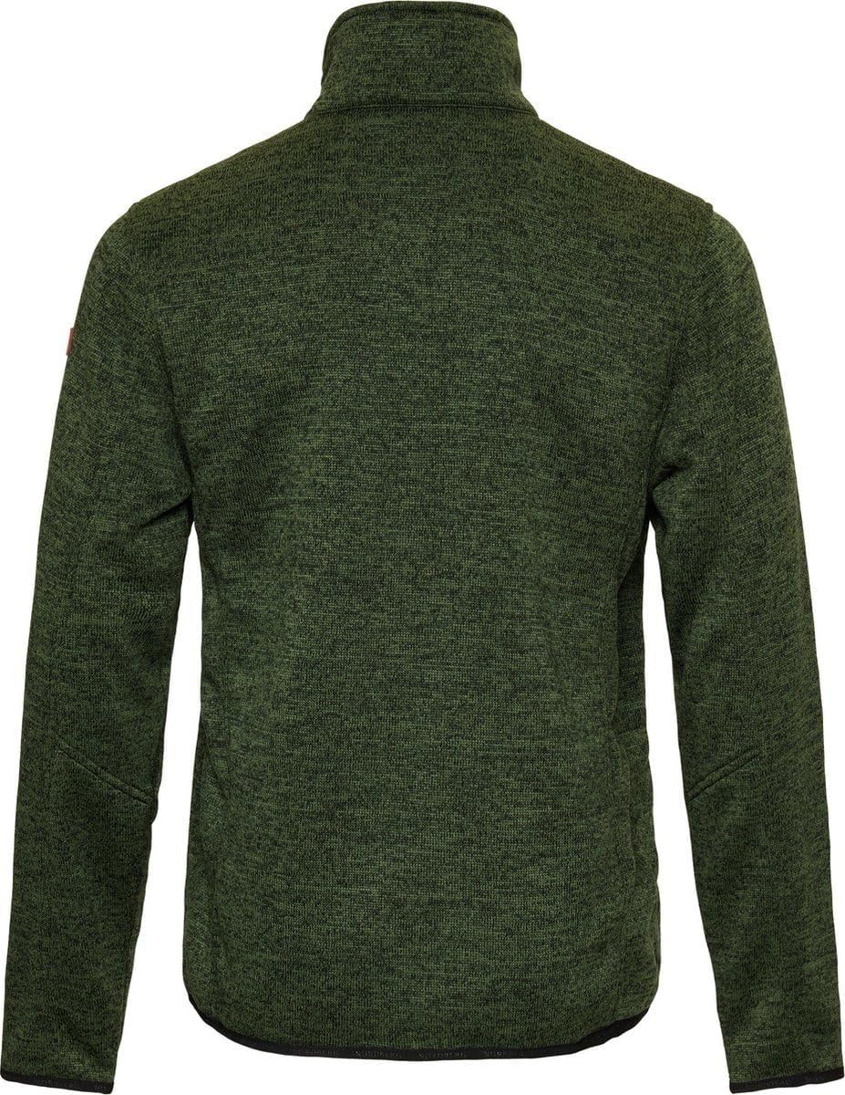 Nordberg Benjamin Fleece Cardigan – Herren – Grün Melange – Grösse XXL