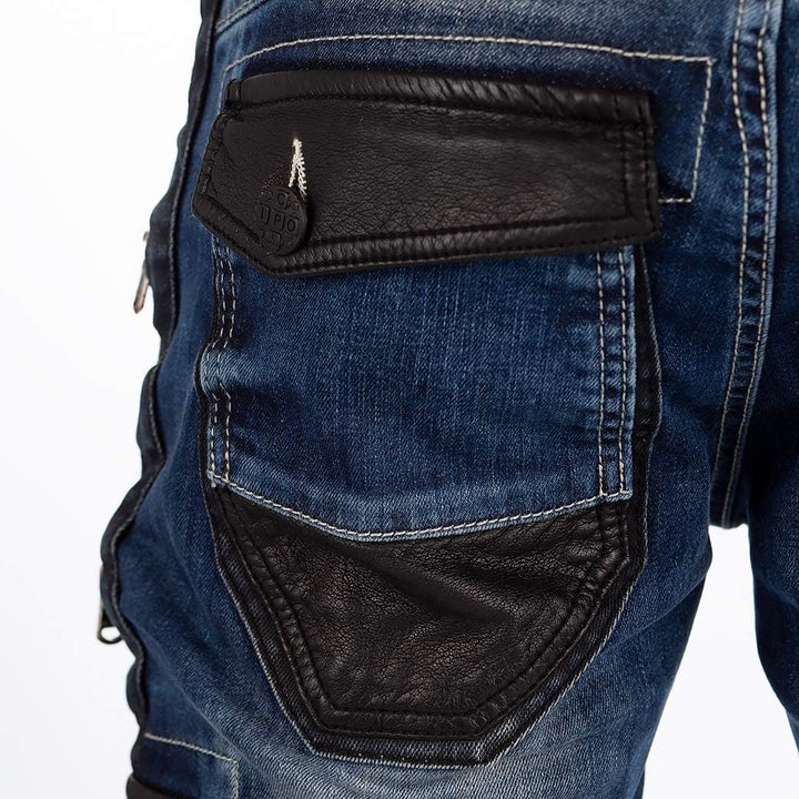 Cipo & Baxx Herren Jeans A-001-cbhjs057, 31W / 34L Sturmblau