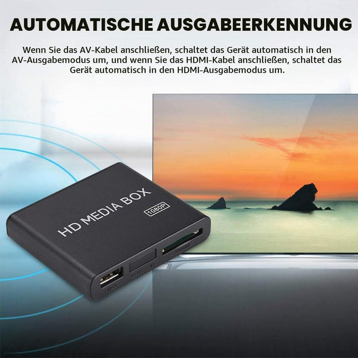 Eboxer 110-240 V Full HD Box Media Player 1080 P Media Player Box Unterstützung USB MMC RMVB MP3 AVI