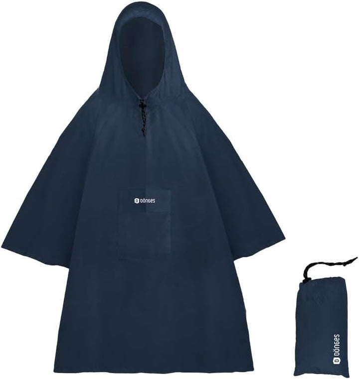 Dönges 4-in-1 Regenponcho mit Ärmeln in 4 Farben | Atmungsaktiv, Wasserdicht & Vielseitig mit Brustt