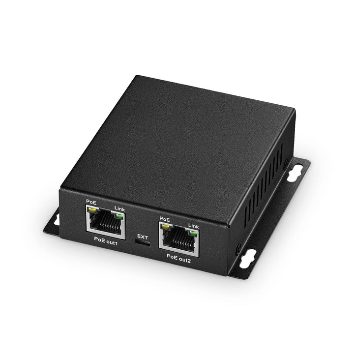 Gigabit PoE Extender, 1 PoE in 2 PoE Out, IEEE802.3af/at/bt PoE Powered Max 60W, Hi-PoE 90W, 10/100/