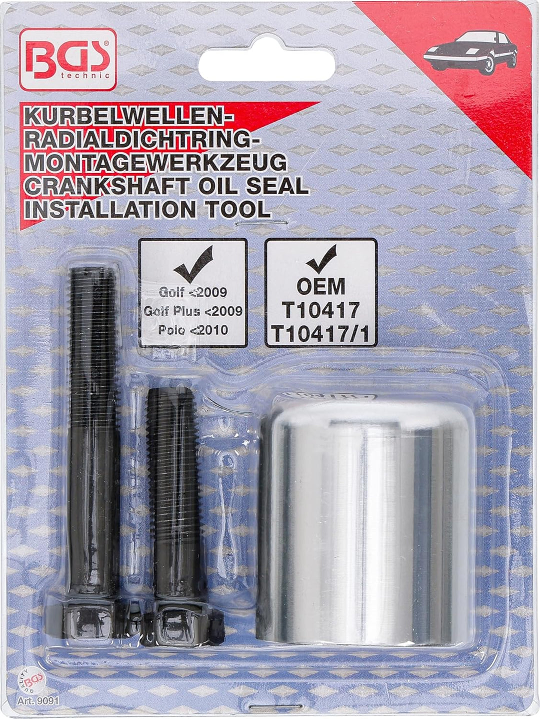 BGS 9091 | Kurbelwellen-Dichtring-Montagewerkzeug | für VAG 1.2 L FSI