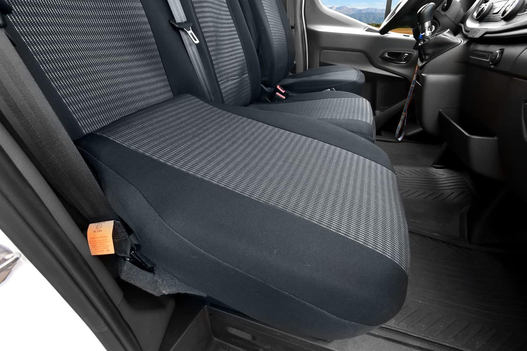 Passgenaue Sitzbezüge LUX geeignet für Ford Custom/Tourneo ab 2012-, ab 2021- | 3 Sitzer, LUX