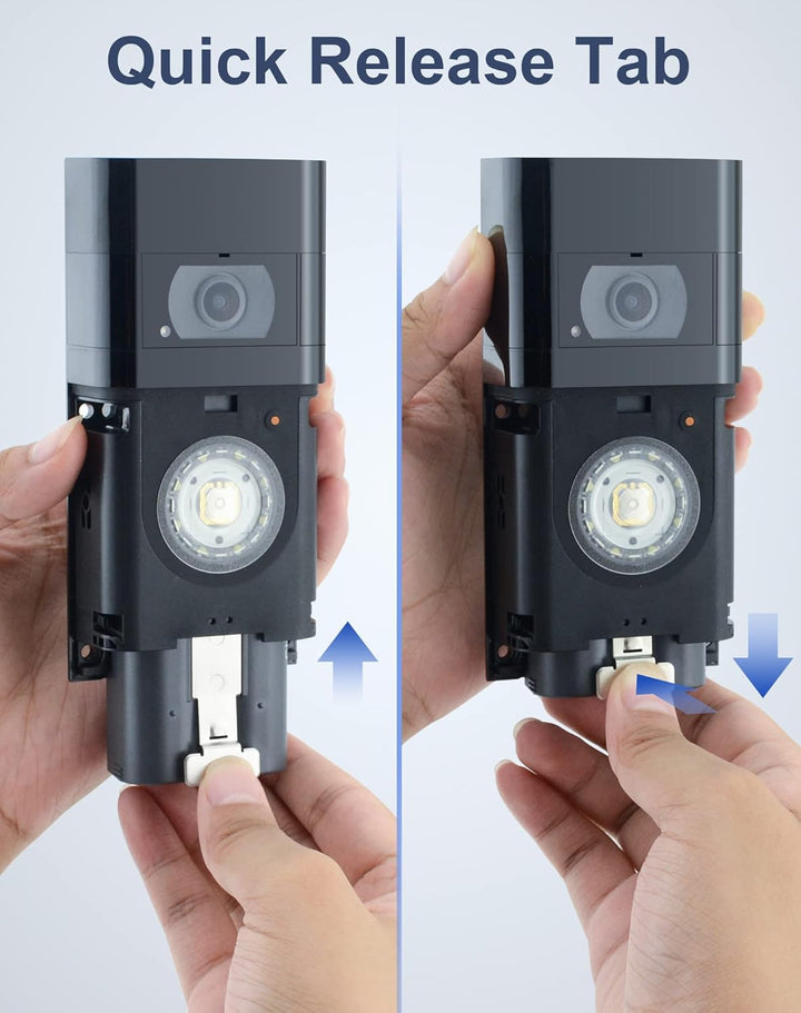 2 Batterien Und Ladestation für Ring Video Doorbell, 3.65V 6040mAh Akku kompatibel mit Video Doorbel