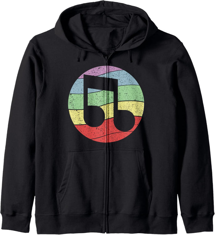 Musiknote Vintage Musik Sound Retro Musiker Vintage Kapuzenjacke