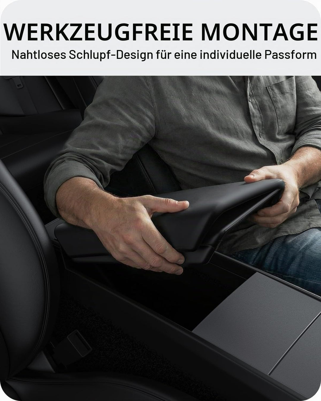 BASENOR Mittelkonsolenabdeckung für 2025 2026 Tesla Model Y Refresh (Juniper) 2024-2026 Tesla Model