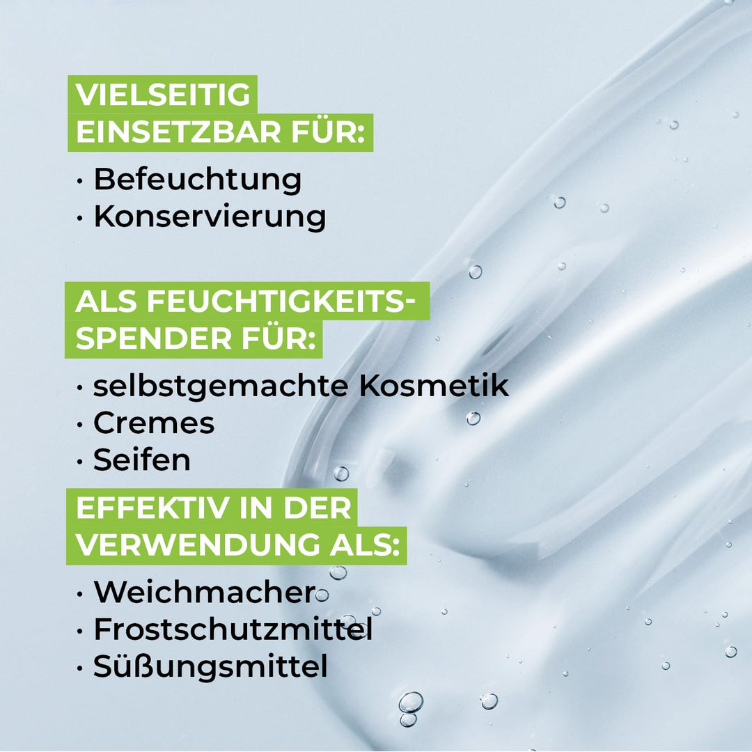 GreatVita Glycerin 3000 ml 99,5% | Rein pflanzlich und vegan – vielseitig einsetzbar für Kosmetik, H