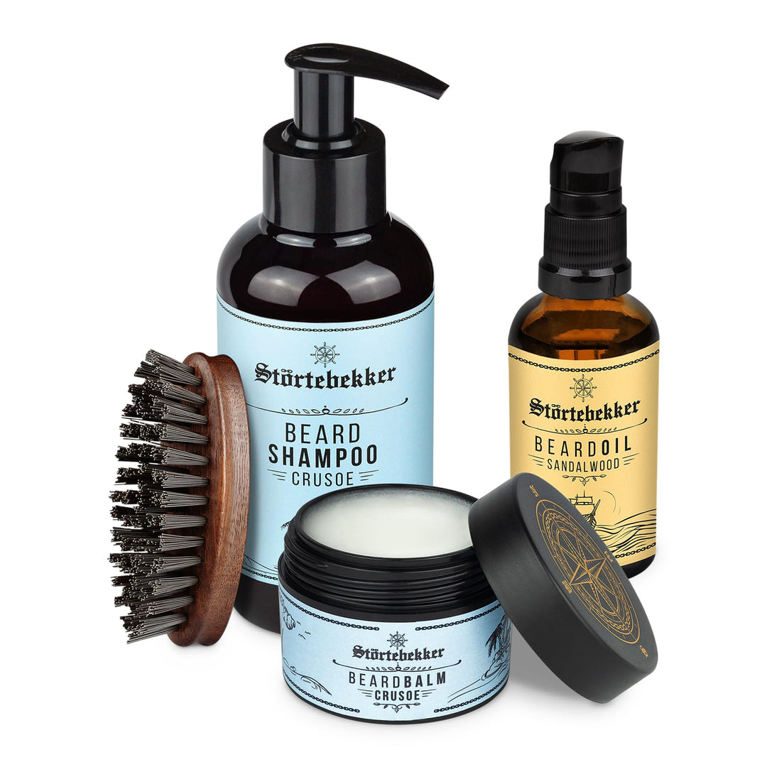 Störtebekker® Premium Anti Juckreiz Set - Hochwertiges Bartpflege Set für Männer - mit Bartöl, Bartb
