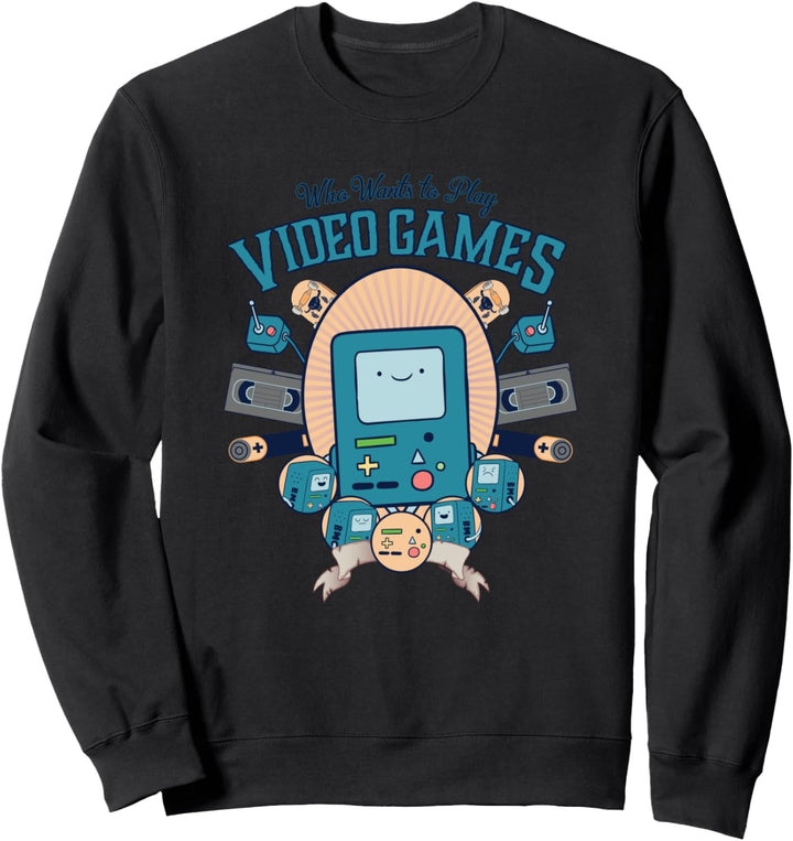 Cartoon Network Adventure Time Video Games Sweatshirt
