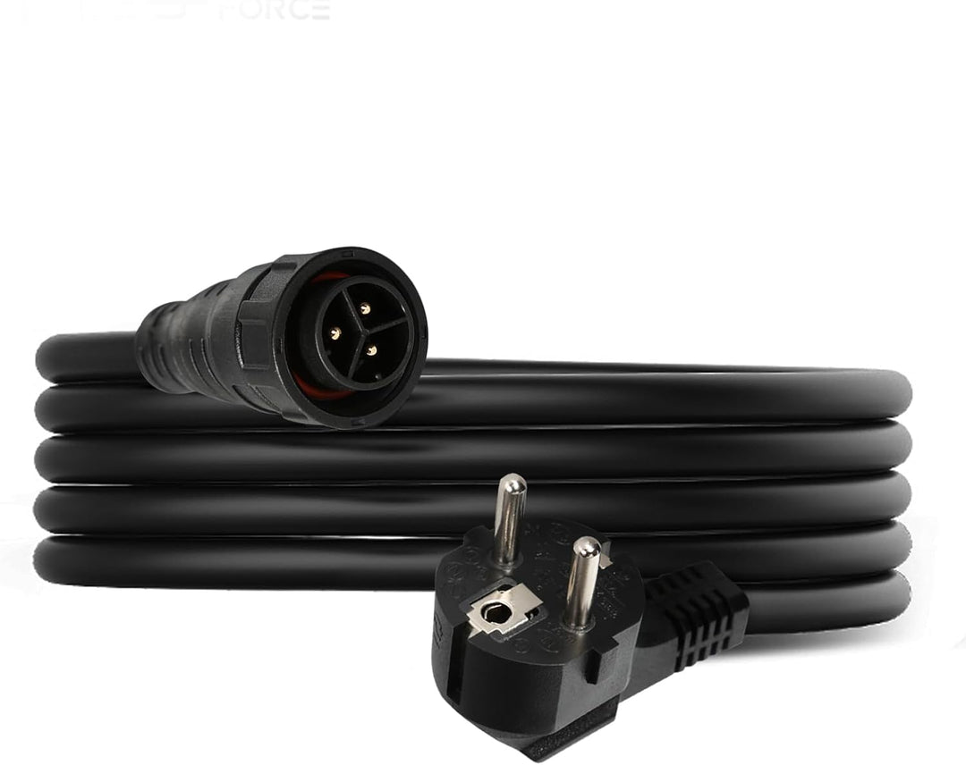 DEWIN AC-Kabel, 10m 3 x 1,5 mm² Solar-Photovoltaik-Mikro-Wechselrichter AC-Netzkabel EU-Stecker für
