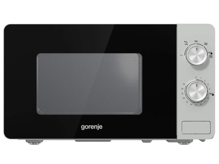 Gorenje MO20E1S Mikrowelle / 800 W, Schwarz, Edelstahl. Inox - Look ‎20 Liter Essential Line, Inox -
