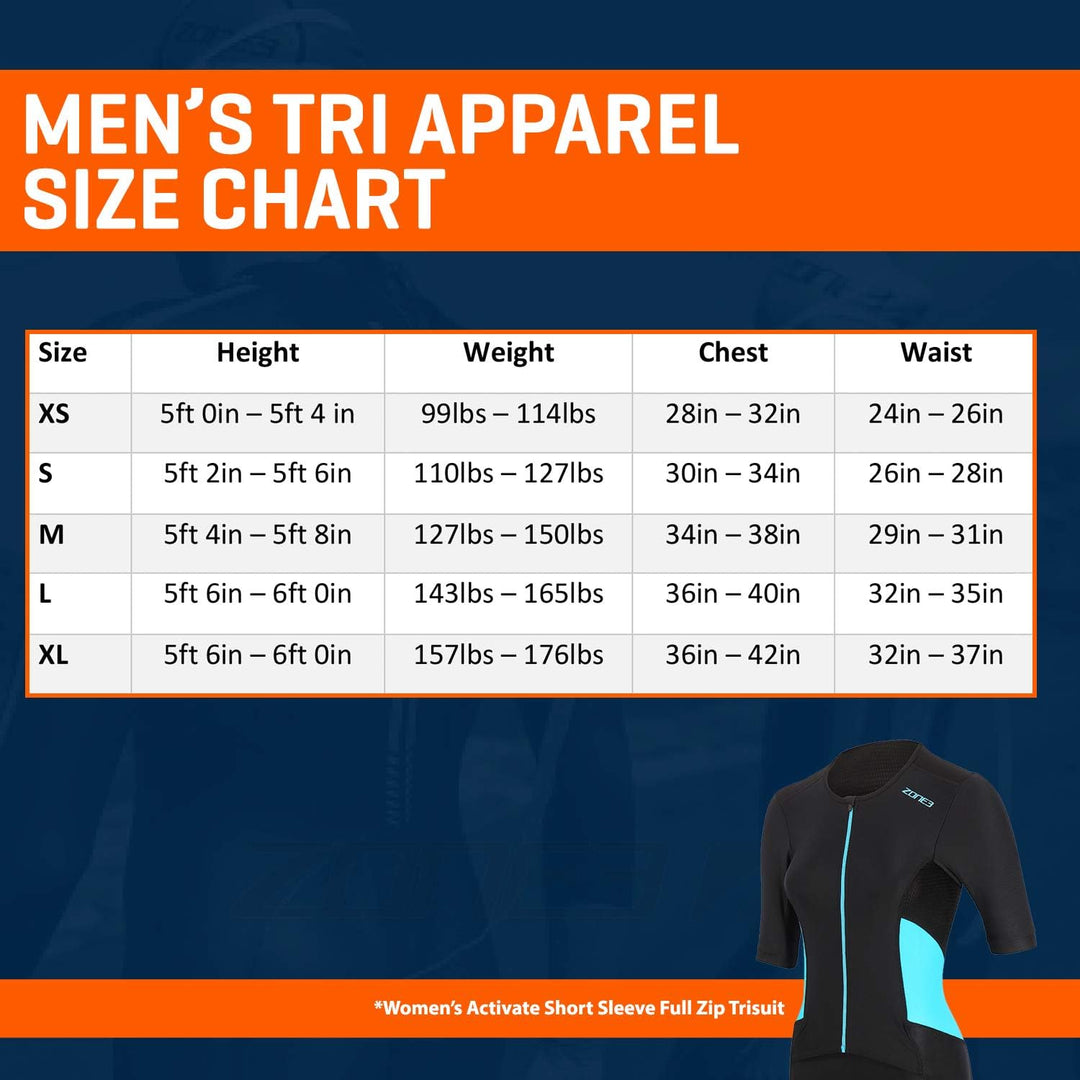 ZONE3 Damen Activate Kurzarm Full Zip Trisuit XS, XS