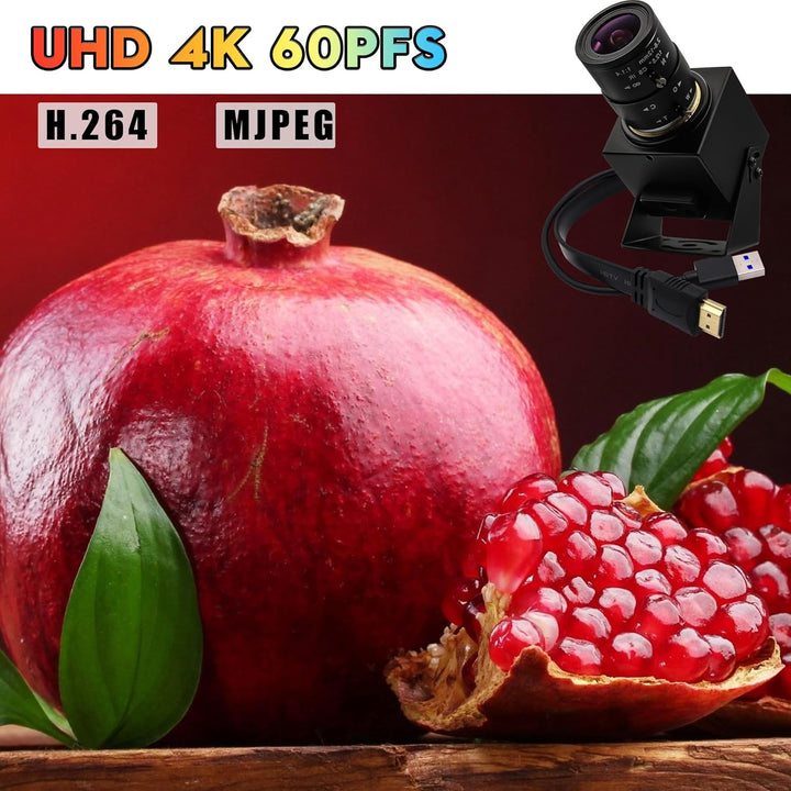 Svpro HDMI USB Zoom Kamera 4K 60fps USB3.0 Manueller Fokus Webcam mit 2.8-12mm optischem Zoomobjekti