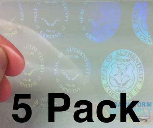 Seal and Key ID Hologramm-Overlays – 5 Stück 5 Overlays, 5 Overlays
