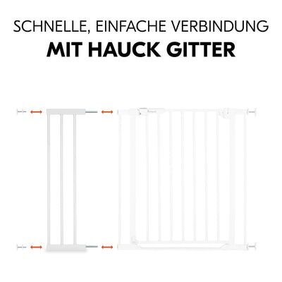 Hauck 21cm Verlängerung für hauck Treppenschutzgitter/Türschutzgitter ohne Bohren - mit Druckbefesti