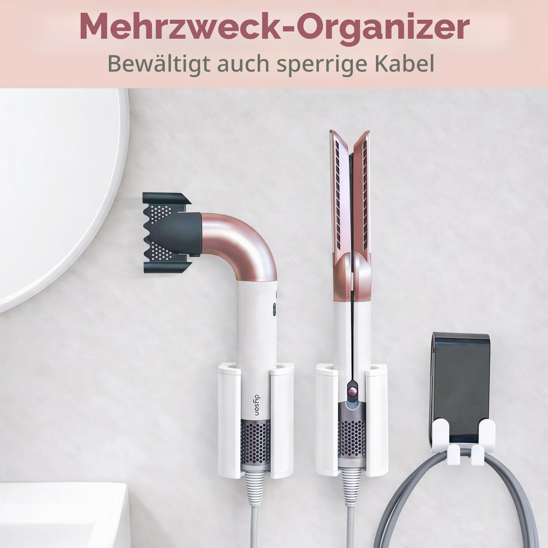 Glätteisen Halterung, Aluminium Fönhalter Ohne Bohren , Wand Ohne Bohren Dyson Airstraight Halter Ko