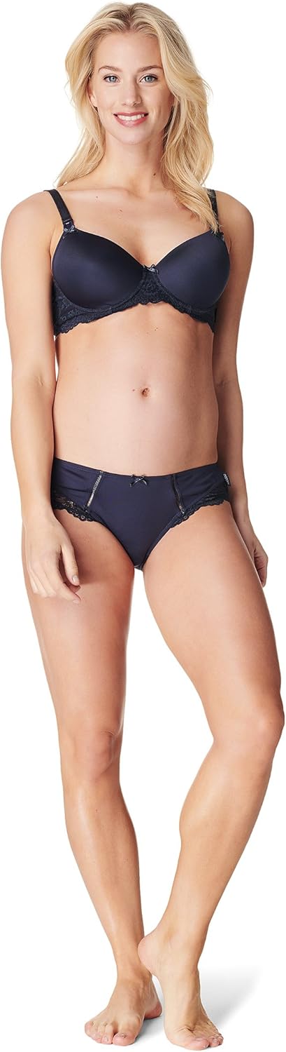 Noppies Damen Supreme Lace Touch Nursing Bra Umstands-BH 70B Dark Blue, 70B Dark Blue