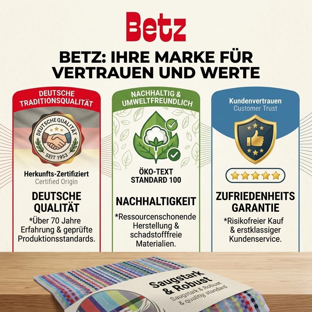 Betz 12er Set Grubentuch Arbeitshandtuch Küchentücher Geschirrtuch Handtuch 100% Baumwolle HELGOLAND