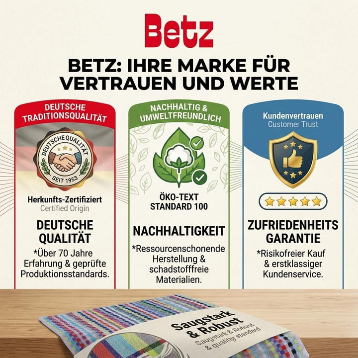 Betz 12er Set Grubentuch Arbeitshandtuch Küchentücher Geschirrtuch Handtuch 100% Baumwolle HELGOLAND