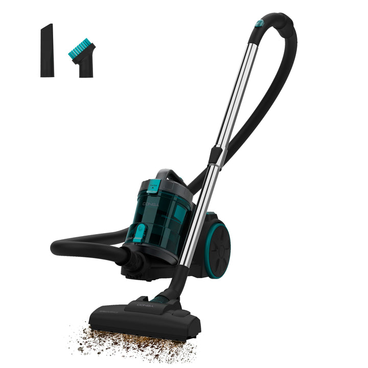Cecotec beutelloser Bodenstaubsauger Conga Rockstar Cyclonic XL. 890W, 2,5L Grossbehälter, Hochleist
