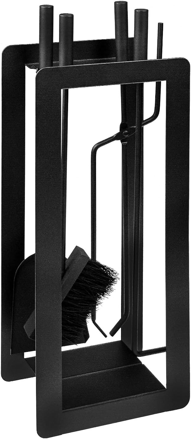 raik R1014 Raik Kaminbesteck Theodor, 4-tlg, schwarz