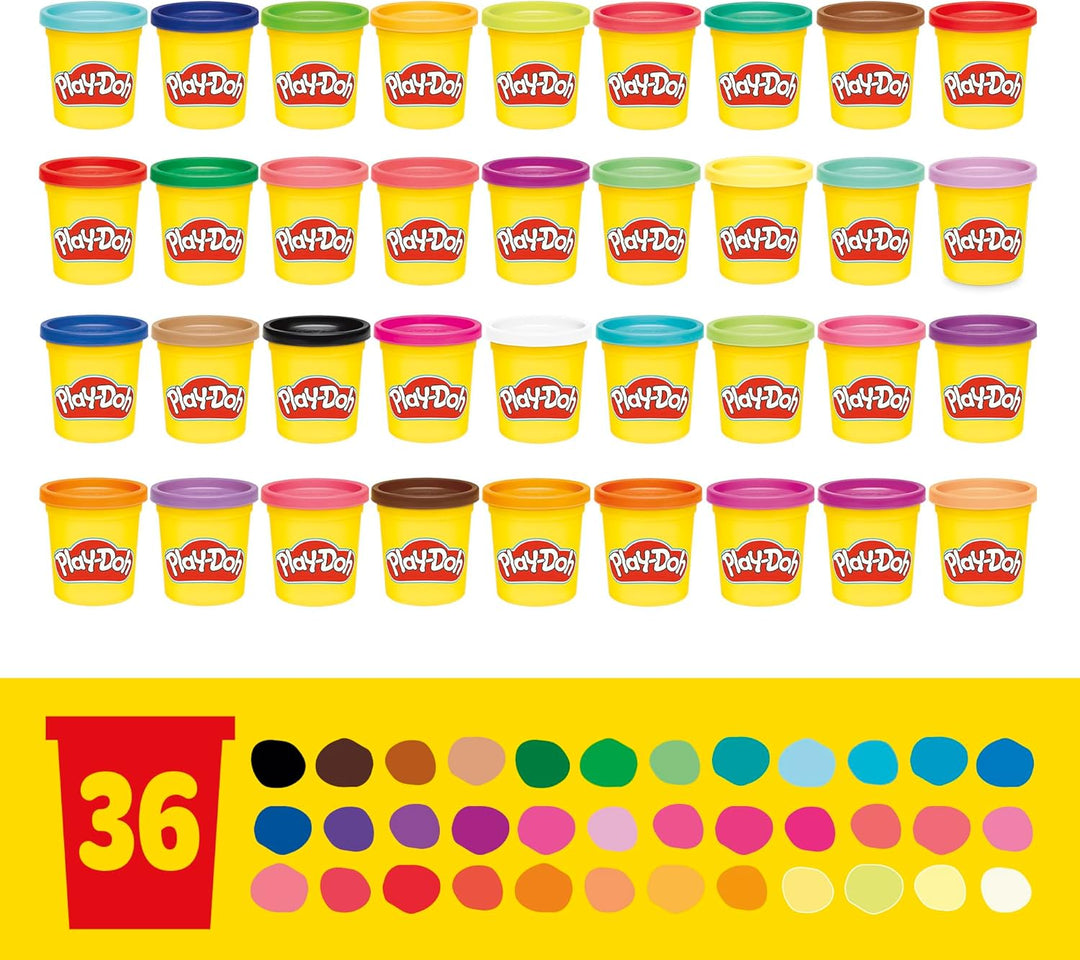 Play-Doh Knete Für Kreatives Spielen, Für Kinder Ab 2 Jahren 36834, Mehrfarbig, 36 er Pack x36, x36