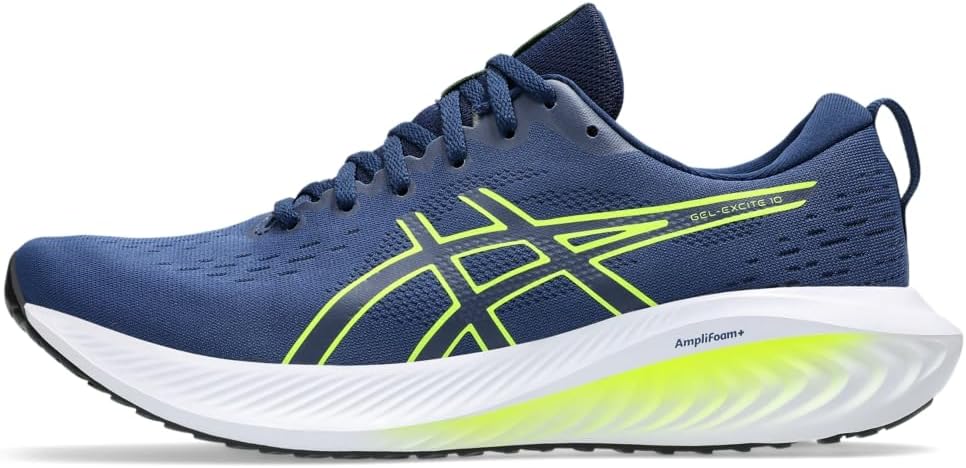 ASICS Herren Gel-Excite 10Sneaker 40 EU Blue Expanse Safety Yellow, 40 EU Blue Expanse Safety Yellow